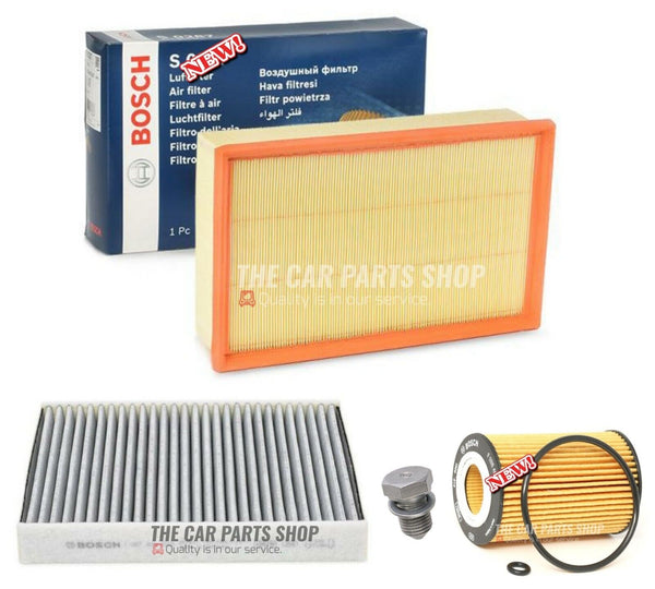 FOR SEAT LEON 1.6 TDI ST MK3 BOSCH FILTER SERVICE KIT POLLEN AIR OIL FILTER KIT