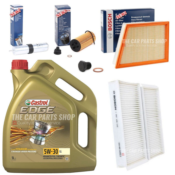 5L CASTROL BOSCH SERVICE KIT FOR BMW 2 SERIES 216D LUXURY ACTIVE TOURER F45
