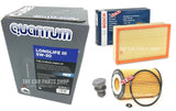 FOR VW GOLF 1.6 TDI MK7 BOSCH SERVICE KIT BOSCH OIL AND AIR FILTER & 5L QUANTUM