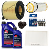 FULL SERVICE KIT FOR AUDI A5 2.0 TFSI QUATTRO MK2 WITH BOSCH SPARK PLUGS X 4