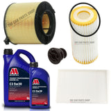 6L MILLERS SERVICE KIT WITH AIR OIL CABIN PLUG FOR AUDI A5 2.0 TFSI QUATTRO MK2