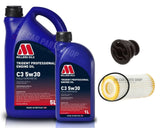 6L MILLERS OIL CHANGE SERVICE KIT + OIL FILTER FOR AUDI A5 2.0 TFSI QUATTRO MK2
