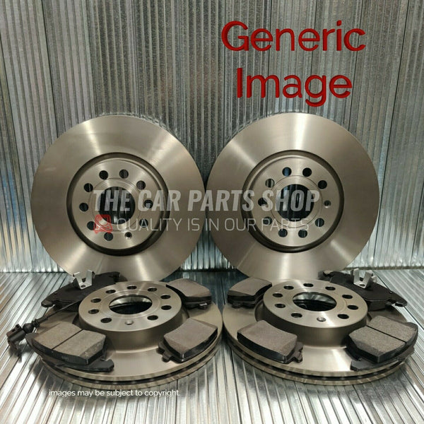 FOR AUDI TT 1.8 TURBO 98-07 FRONT & REAR BRAKE DISCS WITH NEW BRAKE PADS