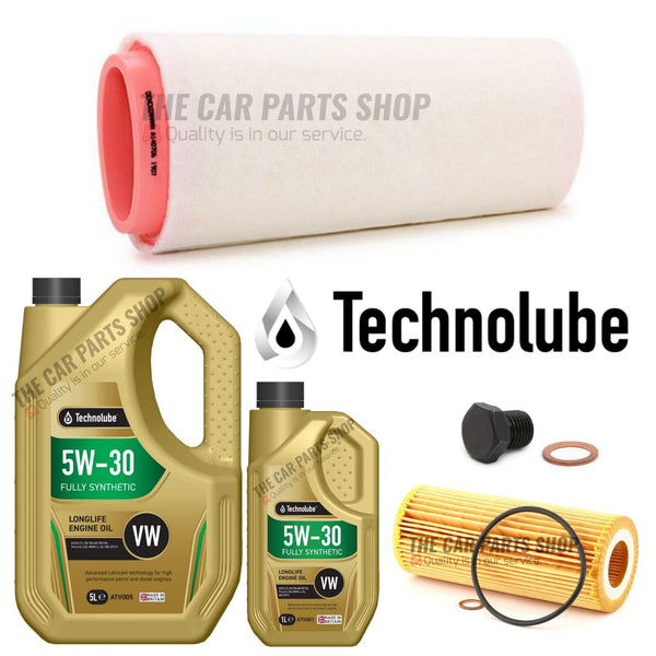 SERVICE KIT FOR BMW 520D E60 NEW AIR AND OIL FILTER WITH 6L LONGLIFE 5W30