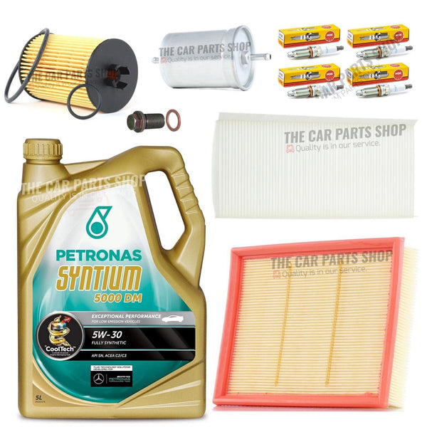 FOR MERCEDES B-CLASS B170 1.7 PETROL FULL SERVICE KIT WITH PETRONAS 5W30 OIL