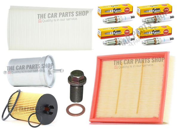 COMPLETE SERVICE FILTERS FITS MERCEDES B-CLASS B170 1.7 + 4 NGK SPARK PLUGS