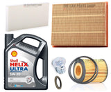 FOR VAUXHALL SIGNUM 1.9 CDTI 04-08 SERVICE KIT POLLEN AIR OIL AND SHELL HELIX 5L