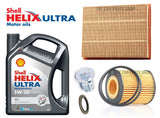 FOR VAUXHALL SIGNUM 1.9 CDTI 04-08 SERVICE KIT NEW AIR OIL FILTER AND SHELL 5W30