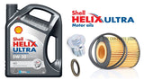 FOR VAUXHALL SIGNUM 1.9 CDTI 04-08 5L SHELL HELIX OIL CHANGE SERVICE KIT FILTER
