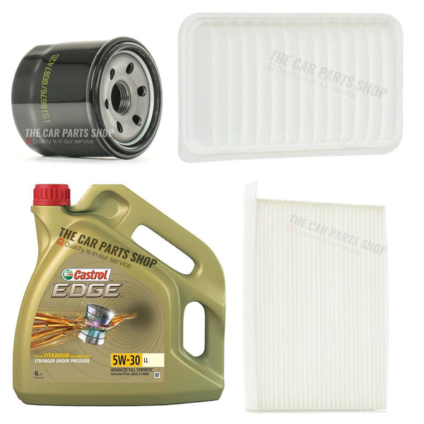4L CASTROL SERVICE KIT FOR VAUXHALL AGILA DESIGN 1.2 16V MK2