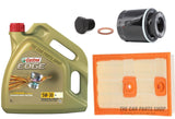 FOR AUDI A3 1.4 2012-16 SERVICE KIT 4L CASTROL WITH NEW OIL AND AIR FILTER PACK