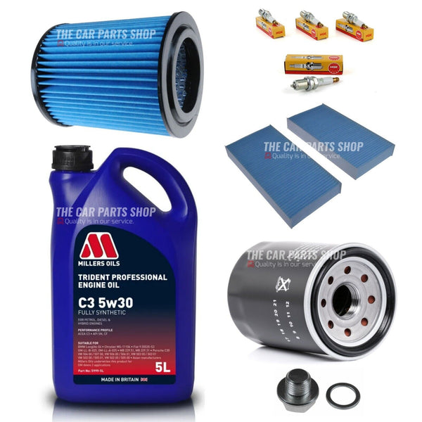 FOR HONDA CRV 2.0 PETROL COMPLETE SERVICE KIT WITH 5L MILLERS TRIDENT LONGLIFE