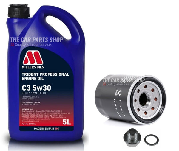 FOR HONDA CRV 2.0 PETROL OIL CHANGE SERVICE KIT 5L MILLERS AND OIL FILTER KIT