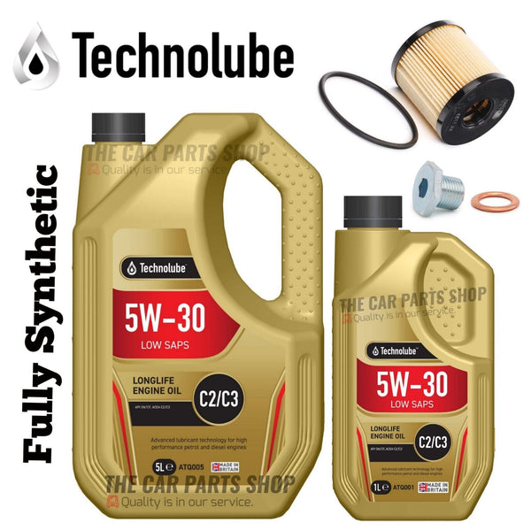 6 Litres Service kit for Peugeot Boxer Diesel Van 2.2 HDi Oil filter and sump pl