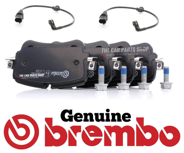 FOR AUDI SQ7 4.0 TDI 2016  PREMIUM BREMBO REAR BRAKE PADS SET & 2 x SENSORS