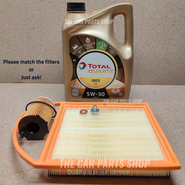 FOR CITROEN C5 1.6 HDI DV6CTED 2010  PREMIUM SERVICE KIT AIR OIL & QUARTZ 5W30