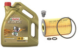 FOR VW GOLF 1.6 TDI MK6 SERVICE KIT 5L CASTROL EDGE 5W30 & NEW OIL FILTER & PLUG