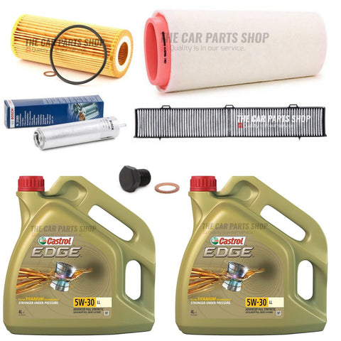 8L CASTROL EDGE COMPLETE SERVICE KIT FOR BMW 3 SERIES 330D M SPORT 2004-2012 E91