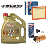 FOR BMW 1 SERIES 118i F20 BOSCH SERVICE KIT BOSCH AIR OIL FILTER & 5L CASTROL