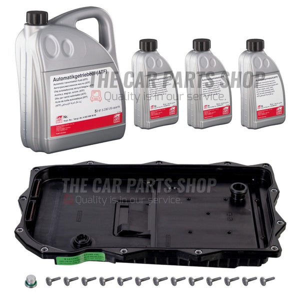 AUTO GEARBOX OIL CHANGE KIT FOR BMW M135i 12-15 8L FEBI ATF FLUID & FILTER KIT