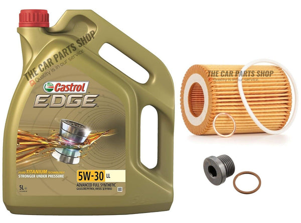 FOR BMW 1 SERIES 116i SPORT F20 5L CASTROL EDGE SERVICE KIT WITH OIL FILTER