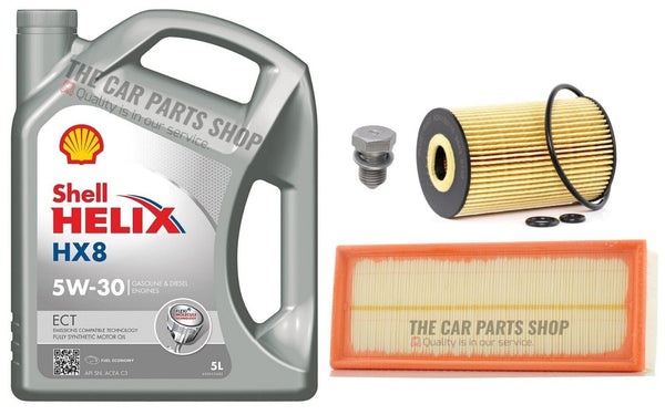 NEW AIR AND OIL FILTER & 5L SHELL HX8 SERVICE KIT FOR SEAT ALHAMBRA 2.0 TDI MK2