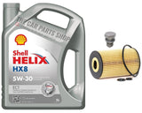 PREMIUM OIL CHANGE SERVICE KIT WITH SHELL HX8 5L FOR SEAT ALHAMBRA 2.0 TDI MK2