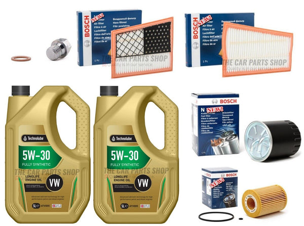 FUEL AIR OIL BOSCH & 10L 5W30 SERVICE KIT FOR MERCEDES E280 3.0 CDI SPORT 02-11