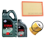 SERVICE KIT FOR VOLVO V70 2.4 MK2 PETROL NEW AIR OIL FILTER & 6L FUCHS XTR