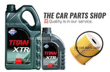6L FUCHS 5W30 OIL CHANGE SERVICE KIT FOR VOLVO V70 2.4 MK2 PETROL