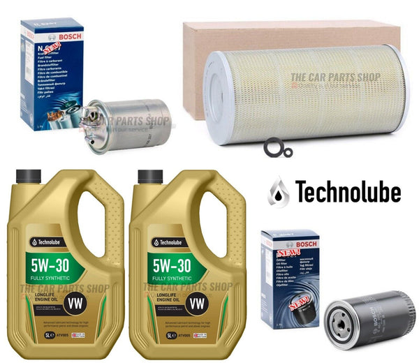 BOSCH SERVICE KIT FOR VW LT 50 CHASSIS CAB 1995 10L 5W30 & AIR OIL FUEL BOSCH