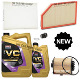 FOR VOLVO S80 D5 2.4 DIESEL 06-08 SERVICE KIT 6L GRANVILLE 0W30 & POLLEN AIR OIL