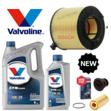 FOR AUDI A4 2.0 TFSI MK5 BOSCH SERVICE KIT 0W20 6L & BOSCH AIR OIL & SUMP PLUG