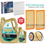 FOR RANGE ROVER SPORT SDV6 3.0 TD MK2 BOSCH SERVICE KIT 6L PETRONAS & 3 FILTERS