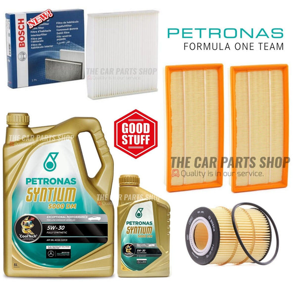 FOR RANGE ROVER SPORT SDV6 3.0 TD MK2 BOSCH SERVICE KIT 6L PETRONAS & 3 FILTERS