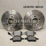 FOR MINI COOPER HATCH ONE F55 SLOTTED GROOVED FRONT DISCS 280MM WITH FRONT PADS