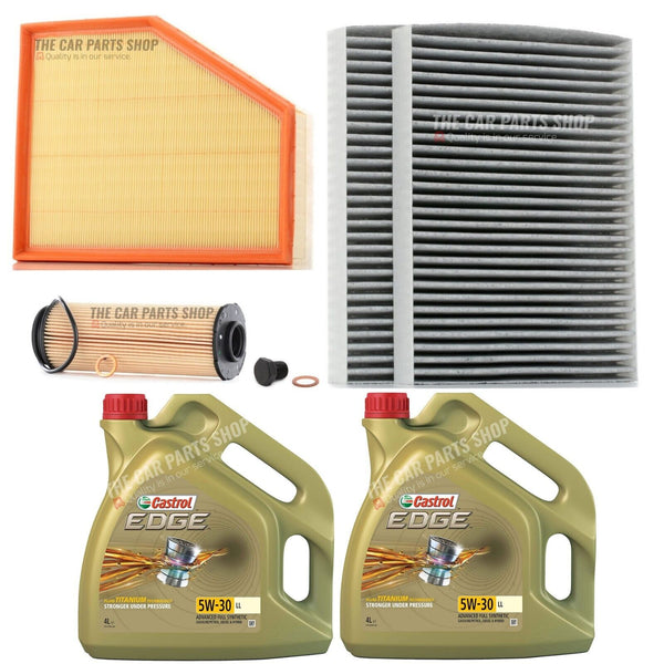 8L CASTROL & AIR OIL CABIN SERVICE KIT FOR BMW 7 SERIES 730D 3.0 G11