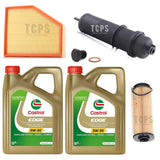 FUEL OIL AIR FILTER & 8L CASTROL LL SERVICE KIT FOR BMW 7 SERIES 730D 3.0 G11