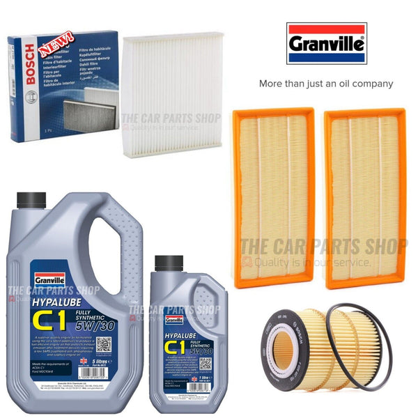FITS RANGE ROVER SPORT SDV6 TD SERVICE KIT 6L GRANVILLE C1 & AIR OIL CABIN FILT