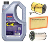 FOR AUDI A3 2.0 TDI 13-20 FULL SERVICE KIT 5L GRANVILLE 5W30 & AIR OIL FUEL