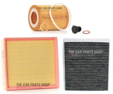 FOR BMW 1 SERIES 118i F20 SERVICE FILTER KIT AIR OIL CABIN FILTER & SUMP PLUG