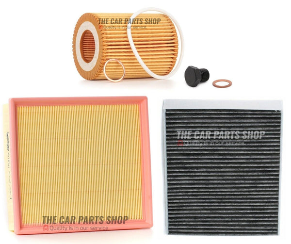 FOR BMW 1 SERIES 118i F20 SERVICE FILTER KIT AIR OIL CABIN FILTER & SUMP PLUG