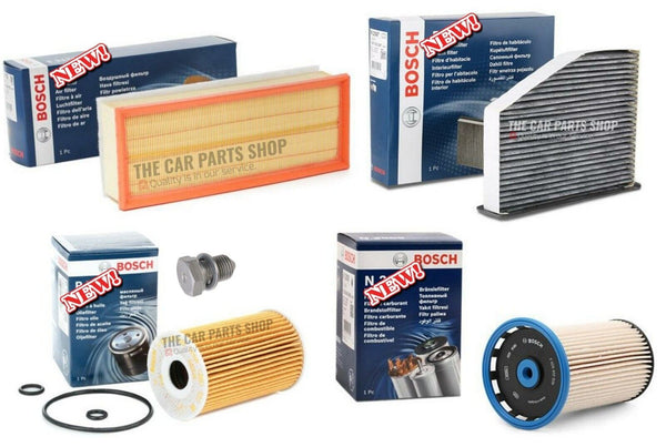 BOSCH SERVICE FILTERS KIT FOR VW PASSAT CC 2.0 TDI BLUEMOTION TECHNOLOGY MK6