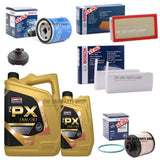 FOR PEUGEOT EXPERT 2.0 BLUE HDI 2016-2020 FULL BOSCH SERVICE KIT + 6L 0W30 OIL