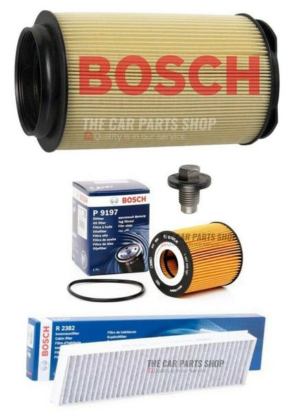 FITS MINI HATCH COOPER S 1.6 BOSCH SERVICE FILTER KIT BOSCH AIR OIL POLLEN PLUG