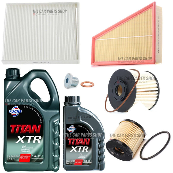 FOR FORD GALAXY 2.0 TDCI 2006  FULL SERVICE KIT WITH 6L 5W30 ENGINE OIL