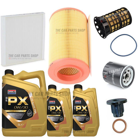 TO FIT CITROEN RELAY L3H2 MK3 FULL SERVICE KIT 7L 0W30 & AIR OIL CABIN FUEL
