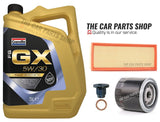 SERVICE KIT FOR VAUXHALL GRANDLAND X 1.2 PETROL D12XHT 5L LSPI & AIR OIL FILTER