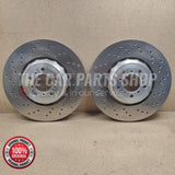 FOR BMW M2 COUPE F87  2 X NEW DRILLED FRONT BRAKE DISCS 380MM DIAMETER