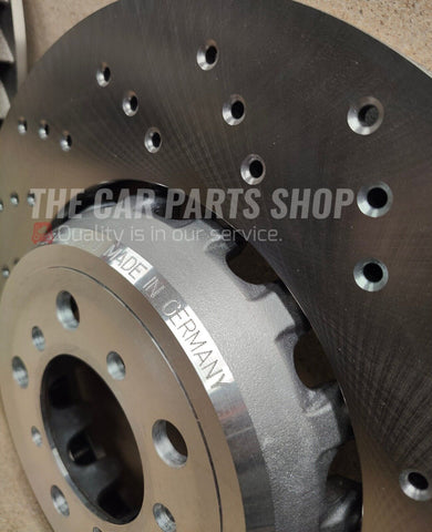 FOR BMW M2 COUPE F87  2 X NEW DRILLED FRONT BRAKE DISCS 380MM DIAMETER